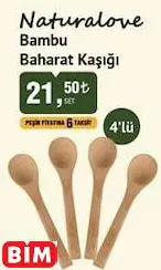 NATURALOVE BAMBU BAHARAT KAŞIĞI